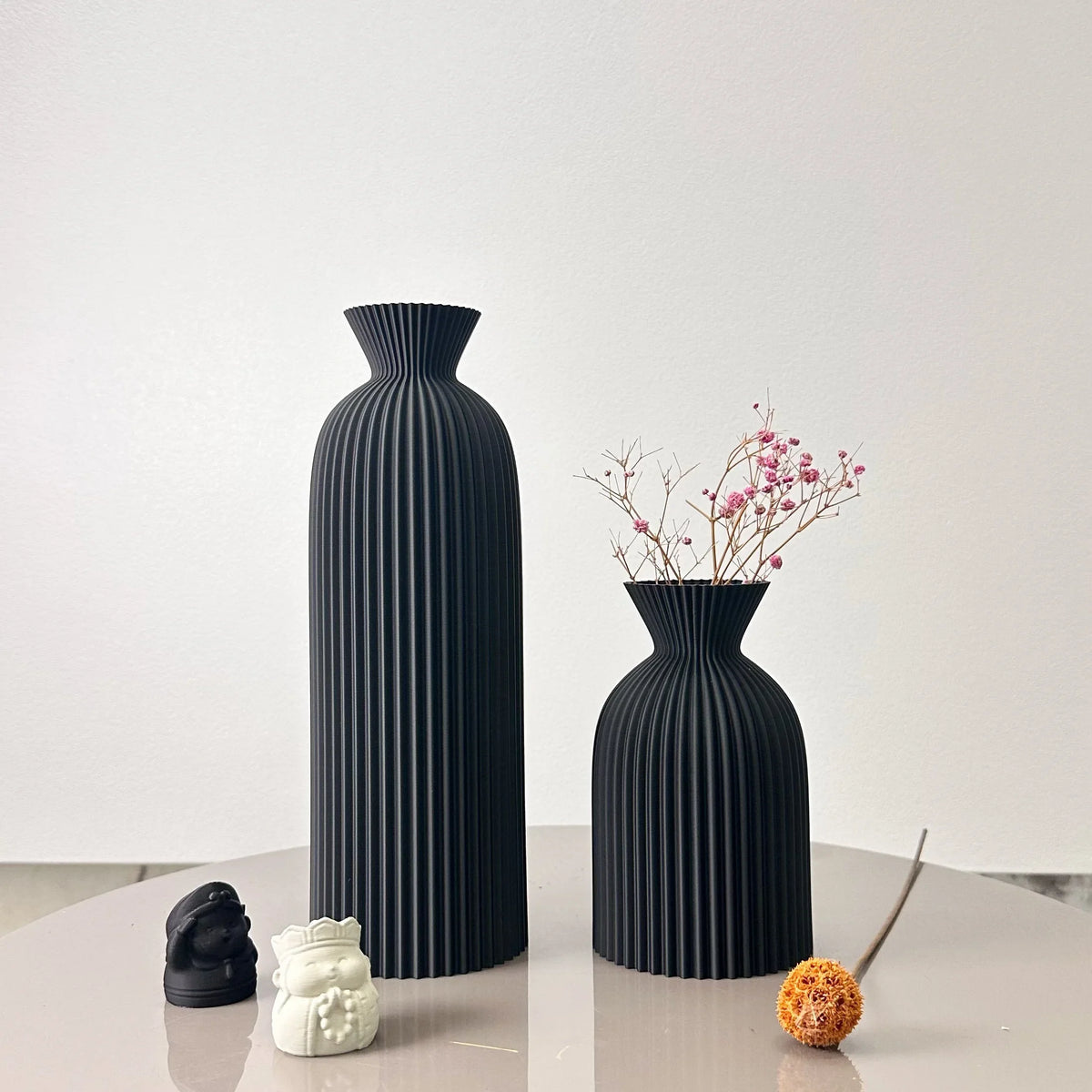 2-Piece Wavy Decorative Vase Set – 5 Colours – view 9