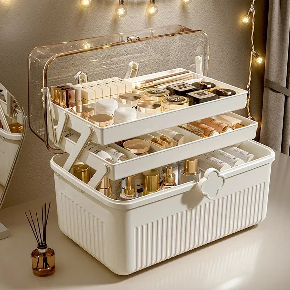 White 3-Tier Makeup & Cosmetic Organiser