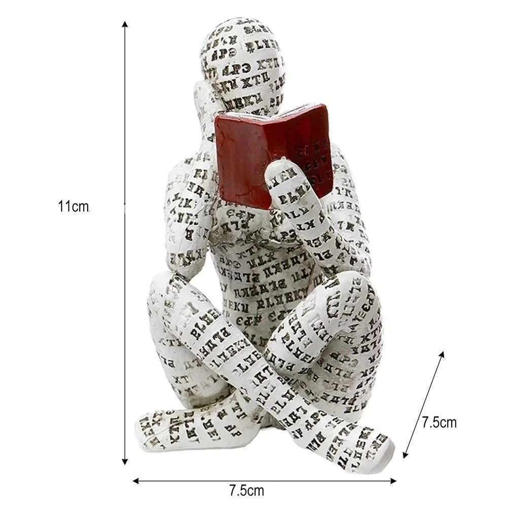 White Abstract Resin Sculpture Collection – view 8