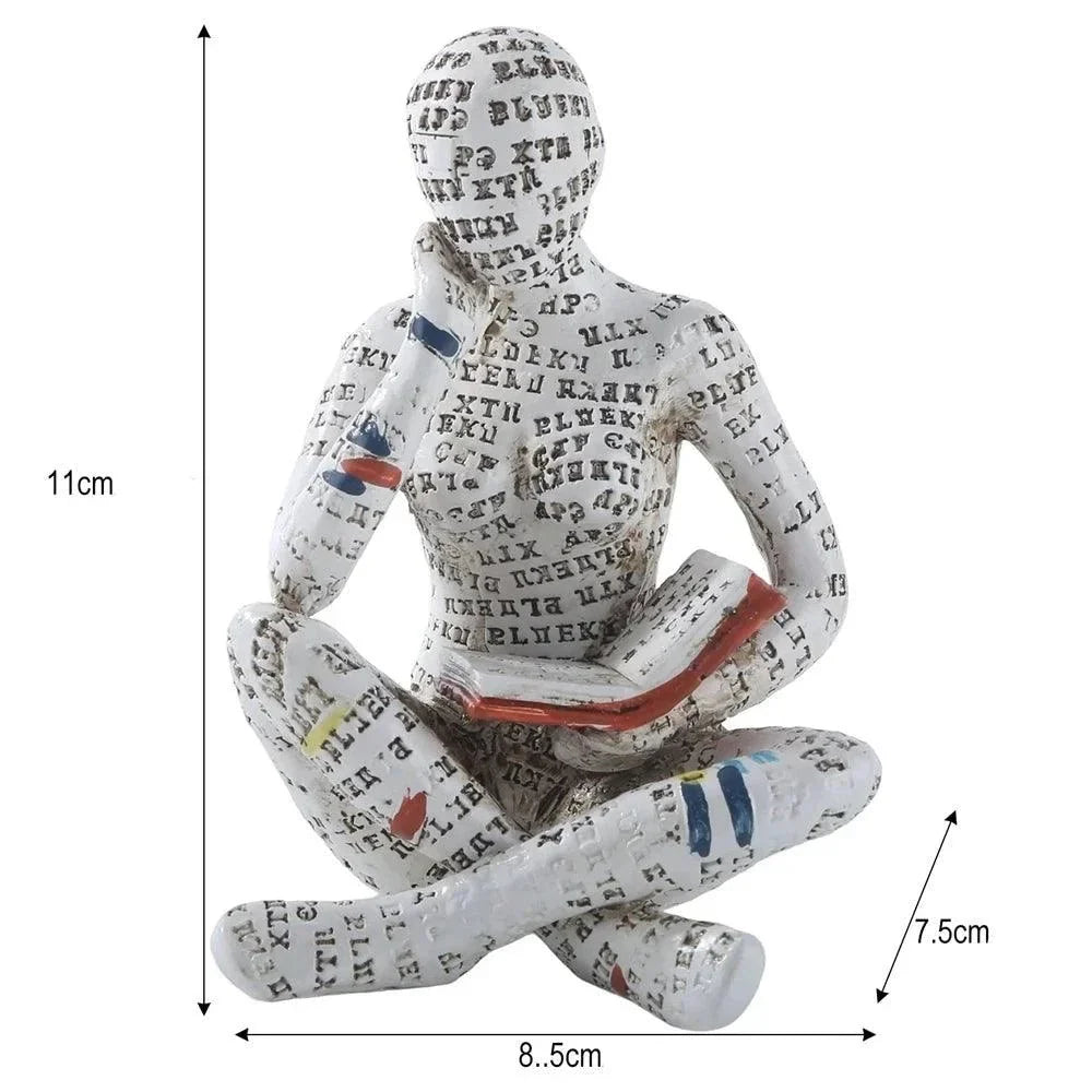 White Abstract Resin Sculpture Collection – view 11