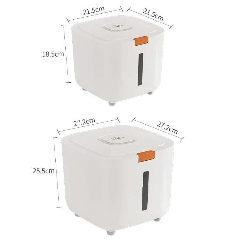 White Airtight Dry Food Storage Bin – 5kg or 10kg – view 7
