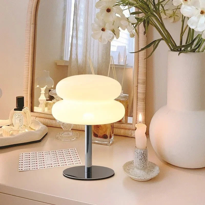 White Cloud Crystal Dimmable LED Table Lamp