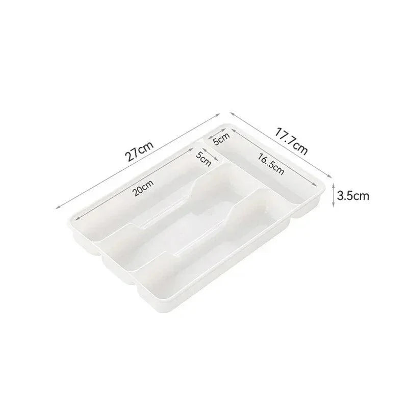 White Cutlery Drawer Organiser – 2 Sizes – view 7