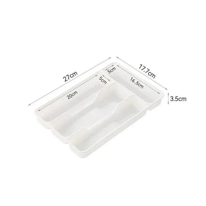 White Cutlery Drawer Organiser – 2 Sizes – view 7