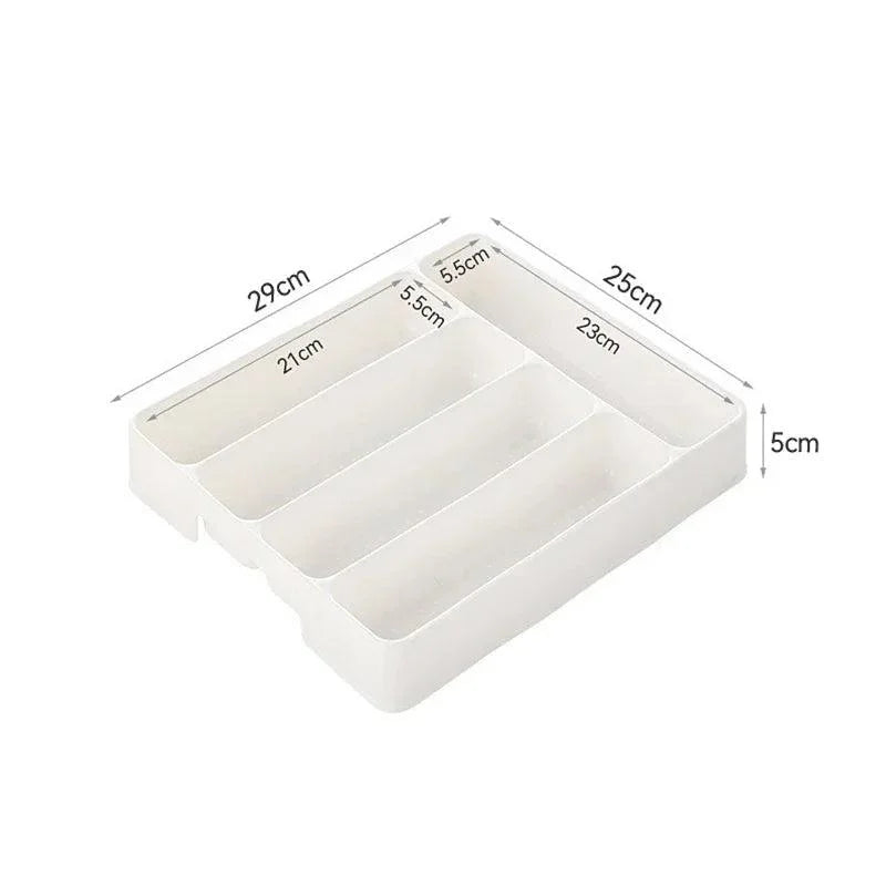 White Cutlery Drawer Organiser – 2 Sizes – view 8