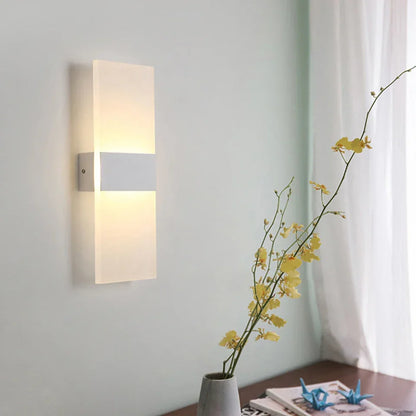 White LED Wall Light with Touch or Motion Sensor & USB – view 2