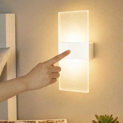 White LED Wall Light with Touch or Motion Sensor & USB – view 3
