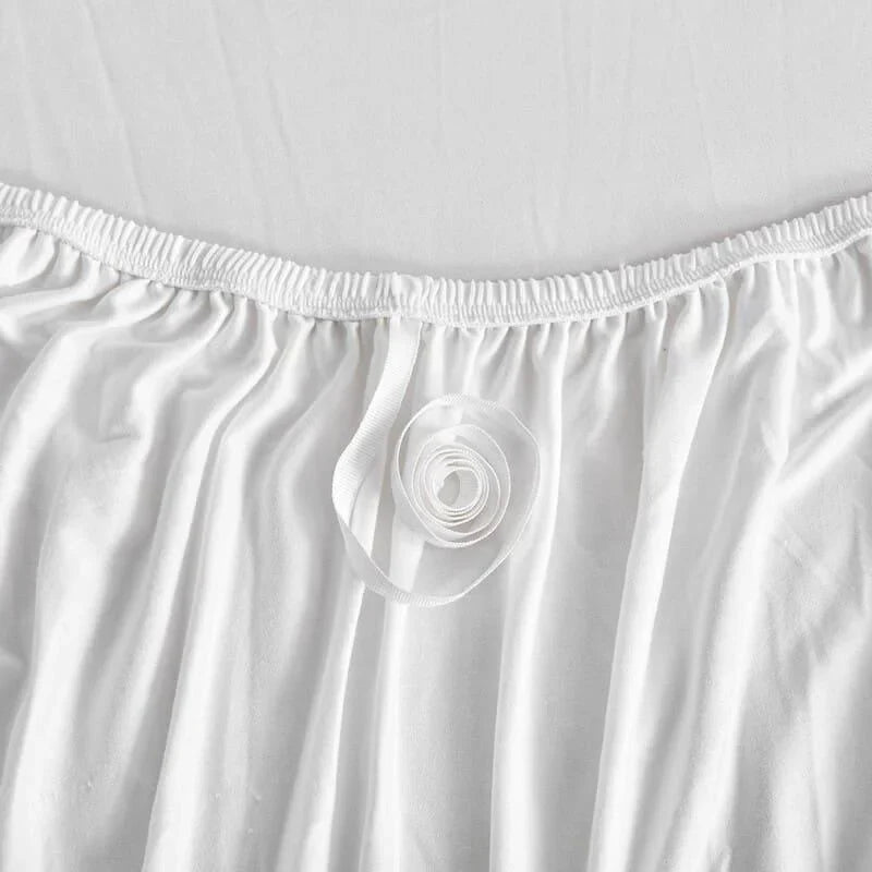 White waterproof spandex sofa cover – view 3