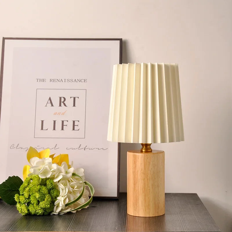 Wood and Bamboo Tri-Colour LED Table Lamp – view 2