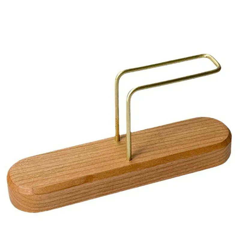 Wood Coffee Filter Holder with Stainless Steel Hook – view 7