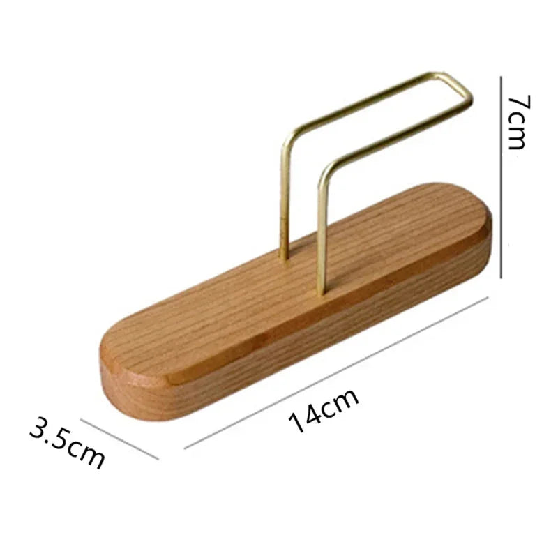 Wood Coffee Filter Holder with Stainless Steel Hook – view 8