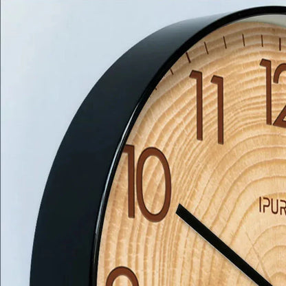 30.5cm Wood-Effect Silent Sweep Wall Clock – 6 Styles – view 3