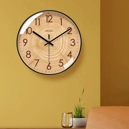 30.5cm Wood-Effect Silent Sweep Wall Clock – 6 Styles – view 6