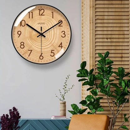 30.5cm Wood-Effect Silent Sweep Wall Clock – 6 Styles – view 8