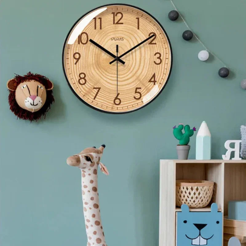 30.5cm Wood-Effect Silent Sweep Wall Clock – 6 Styles – view 9