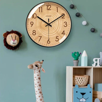 30.5cm Wood-Effect Silent Sweep Wall Clock – 6 Styles – view 9