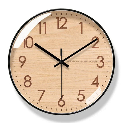 30.5cm Wood-Effect Silent Sweep Wall Clock – 6 Styles – view 11