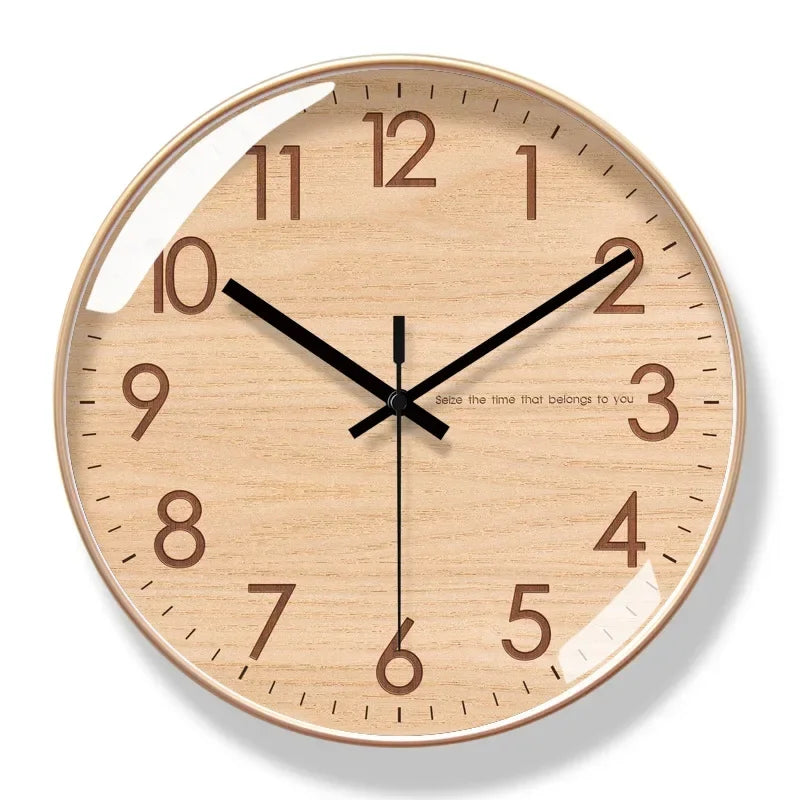 30.5cm Wood-Effect Silent Sweep Wall Clock – 6 Styles – view 12