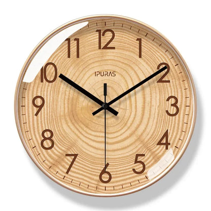 30.5cm Wood-Effect Silent Sweep Wall Clock – 6 Styles – view 14