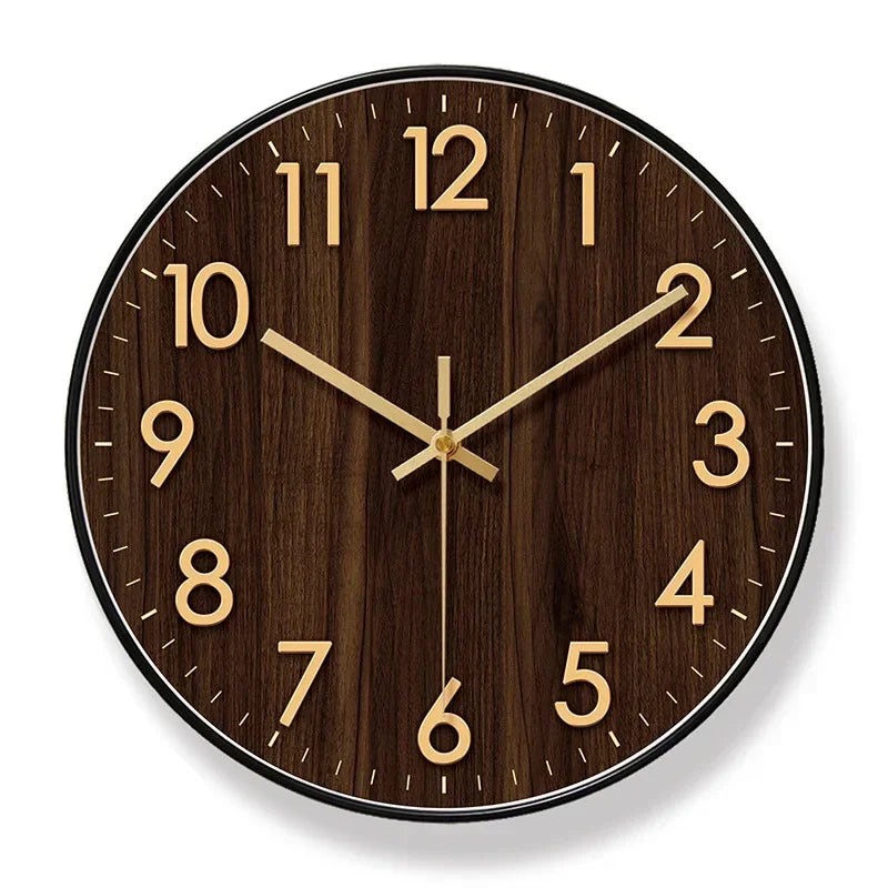 30.5cm Wood-Effect Silent Sweep Wall Clock – 6 Styles – view 15