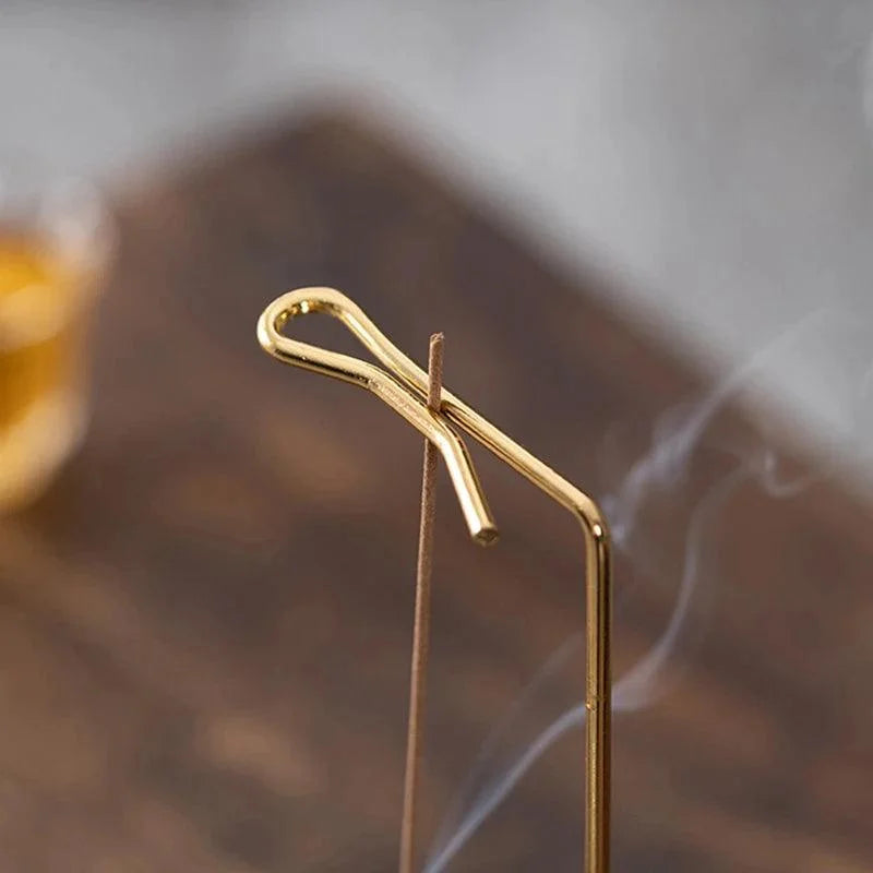 Wood & Metal Inverted Incense Holder – view 3