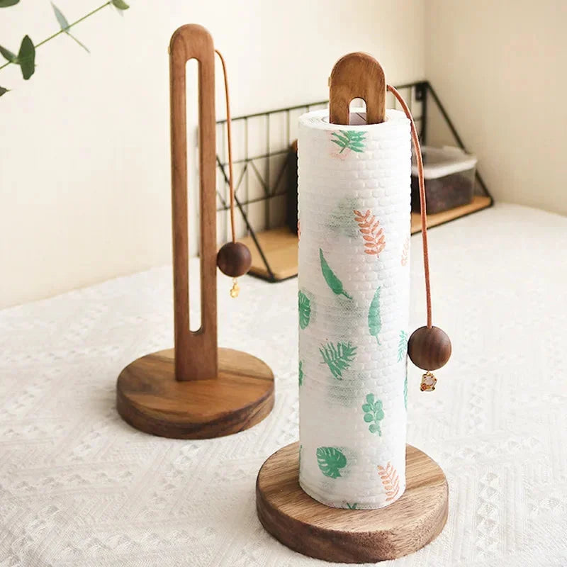 Freestanding Wooden Paper Towel Holder – view 2