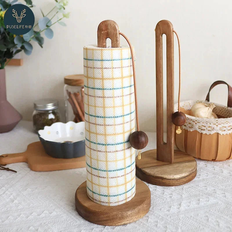 Freestanding Wooden Paper Towel Holder – view 5