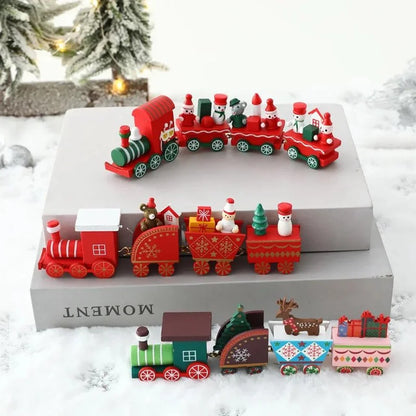 Wooden Christmas Train Table Decoration – 3 Colours – view 4
