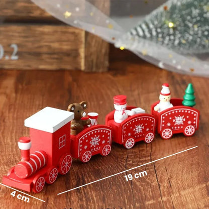 Wooden Christmas Train Table Decoration – 3 Colours – view 6
