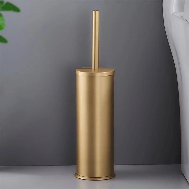 Toilet Brush Set – Aluminium, with Holder