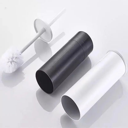 Toilet Brush Set – Aluminium, with Holder