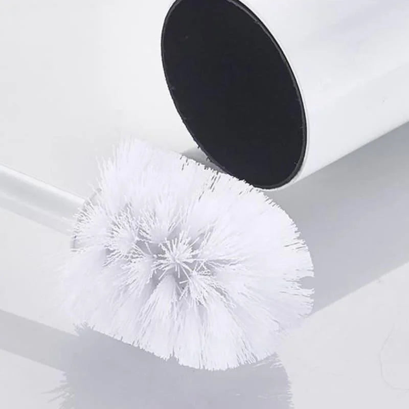 Toilet Brush Set – Aluminium, with Holder