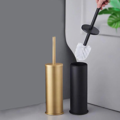 Toilet Brush Set – Aluminium, with Holder