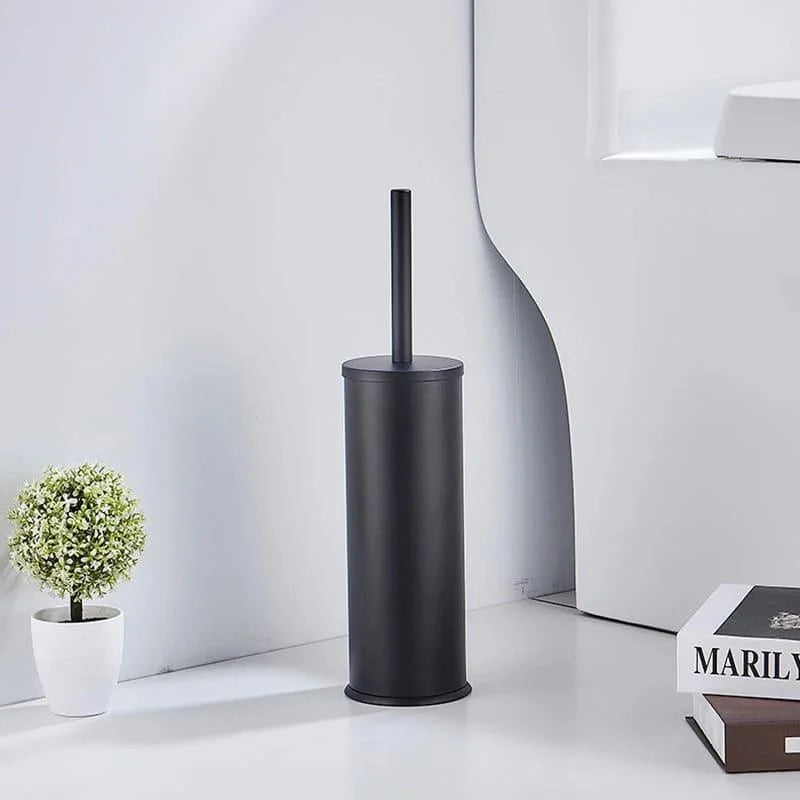 Toilet Brush Set – Aluminium, with Holder
