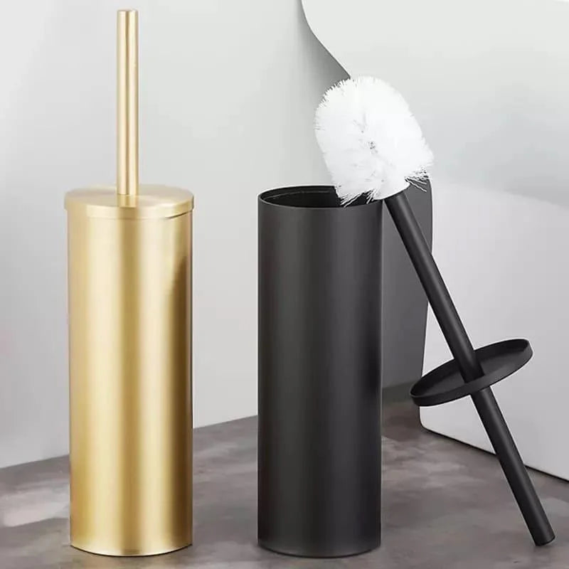 Toilet Brush Set – Aluminium, with Holder