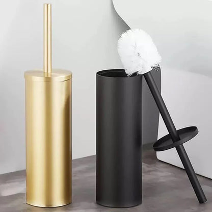 Toilet Brush Set – Aluminium, with Holder