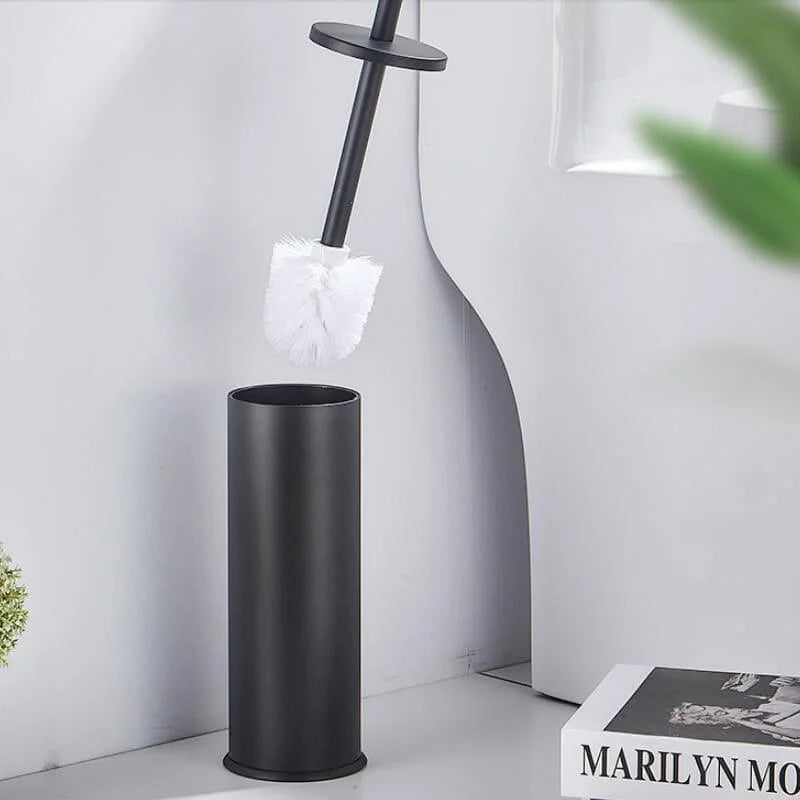 Toilet Brush Set – Aluminium, with Holder