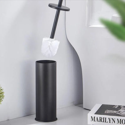 Toilet Brush Set – Aluminium, with Holder