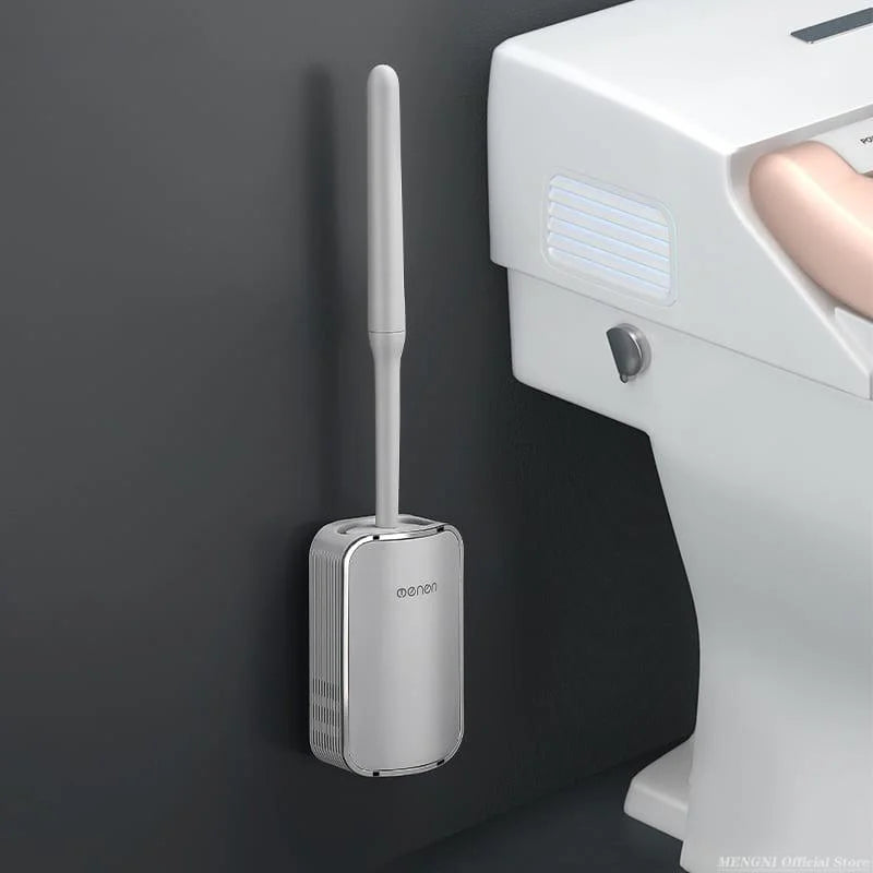 Toilet Brush Set – Silicone, with Holder