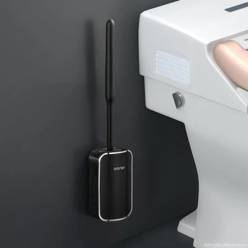 Toilet Brush Set – Silicone, with Holder