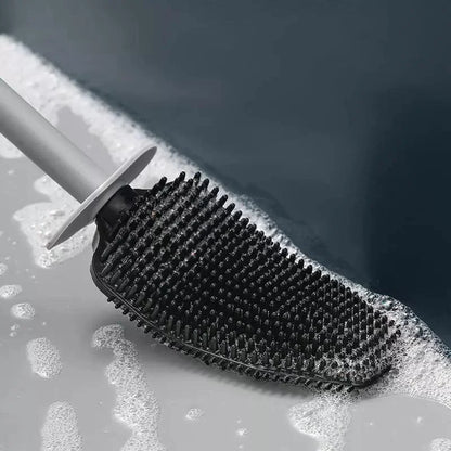 Toilet Brush Set – Silicone, with Holder