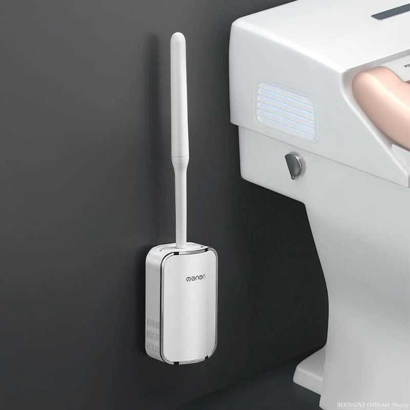 Toilet Brush Set – Silicone, with Holder