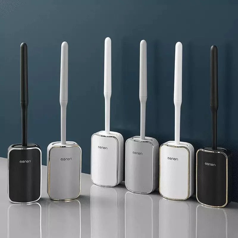 Toilet Brush Set – Silicone, with Holder
