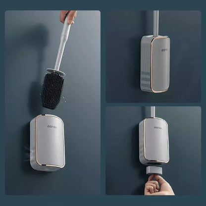 Toilet Brush Set – Silicone, with Holder