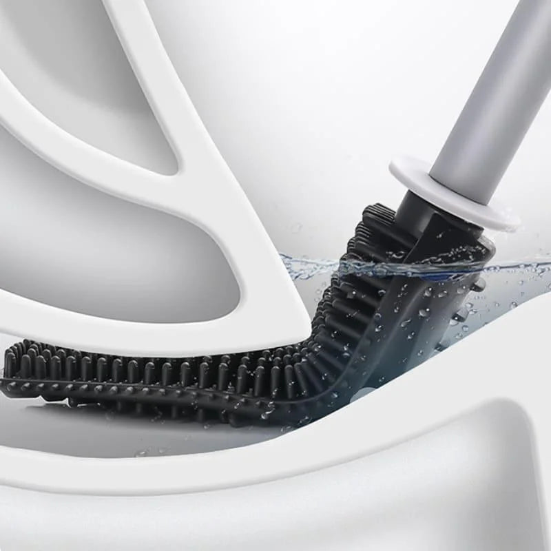 Toilet Brush Set – Silicone, with Holder