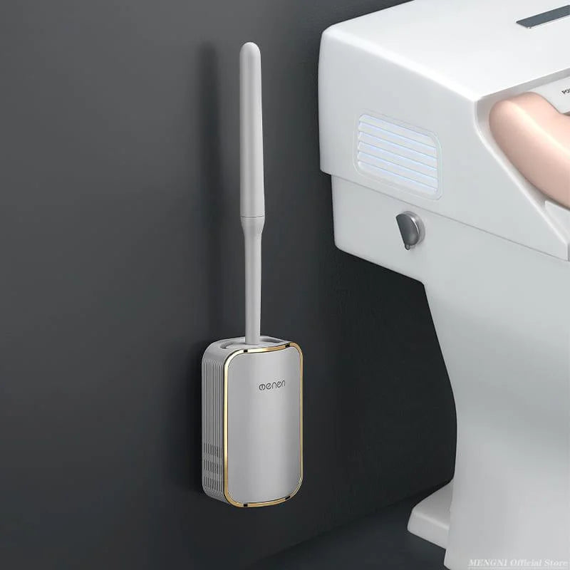 Toilet Brush Set – Silicone, with Holder