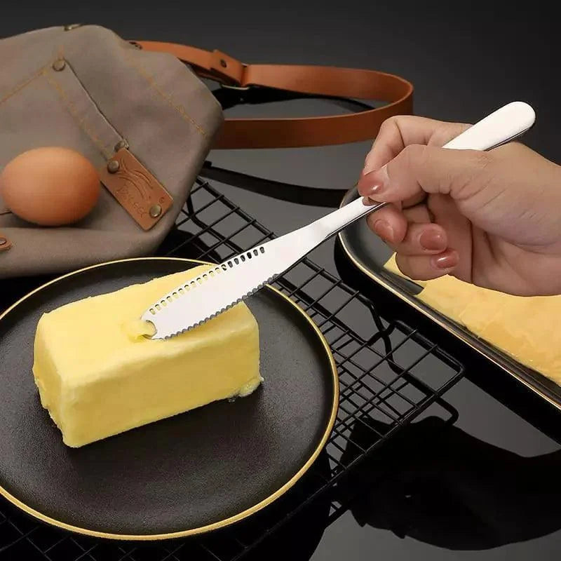 Table Knife – Serrated Stainless Steel Butter & Jam Spreader