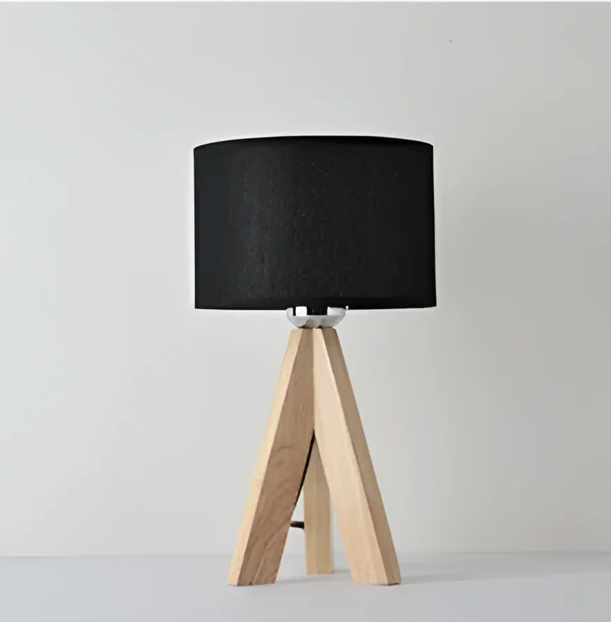Table Lamp – Japanese Wood and Fabric