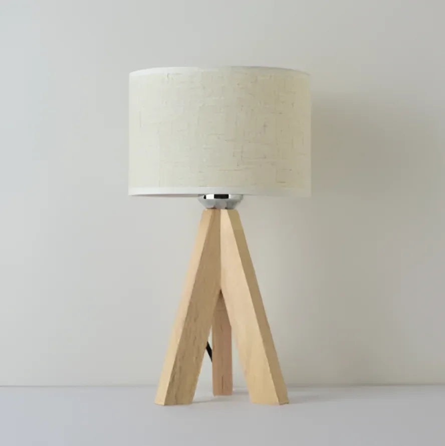 Table Lamp – Japanese Wood and Fabric