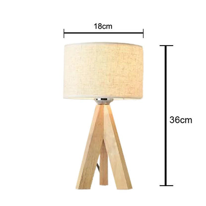 Table Lamp – Japanese Wood and Fabric